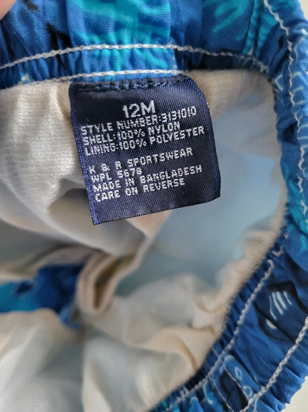 Carter's Blue Tropical Fish Swim Shorts